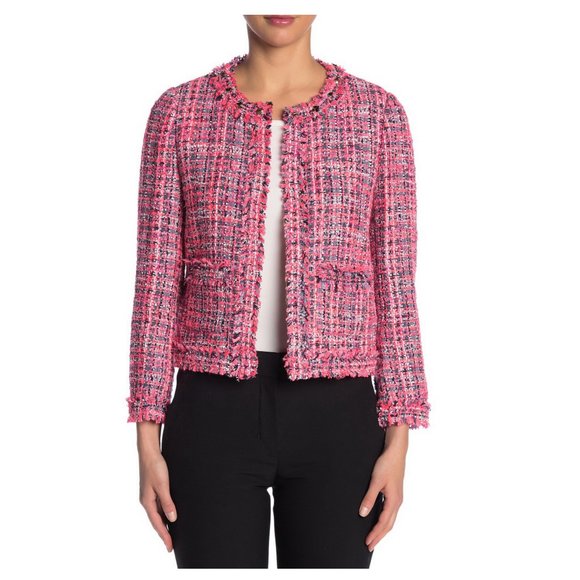 NWT Kate Spade Stud Trim Tweed Jacket - Picture 4 of 12